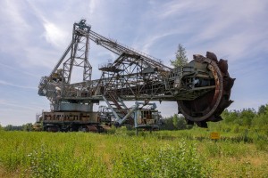 Alter Schaufelradbagger in der Lausitz