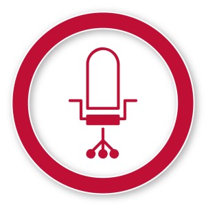 Piktogramm: Bürostuhl