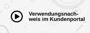 Button mit Aufschrift: Verwendungsnachweis im Kundenportal